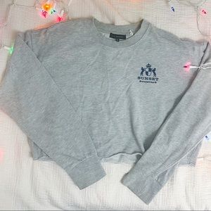 Sunset BLVD Sweatshirt Cropped Large